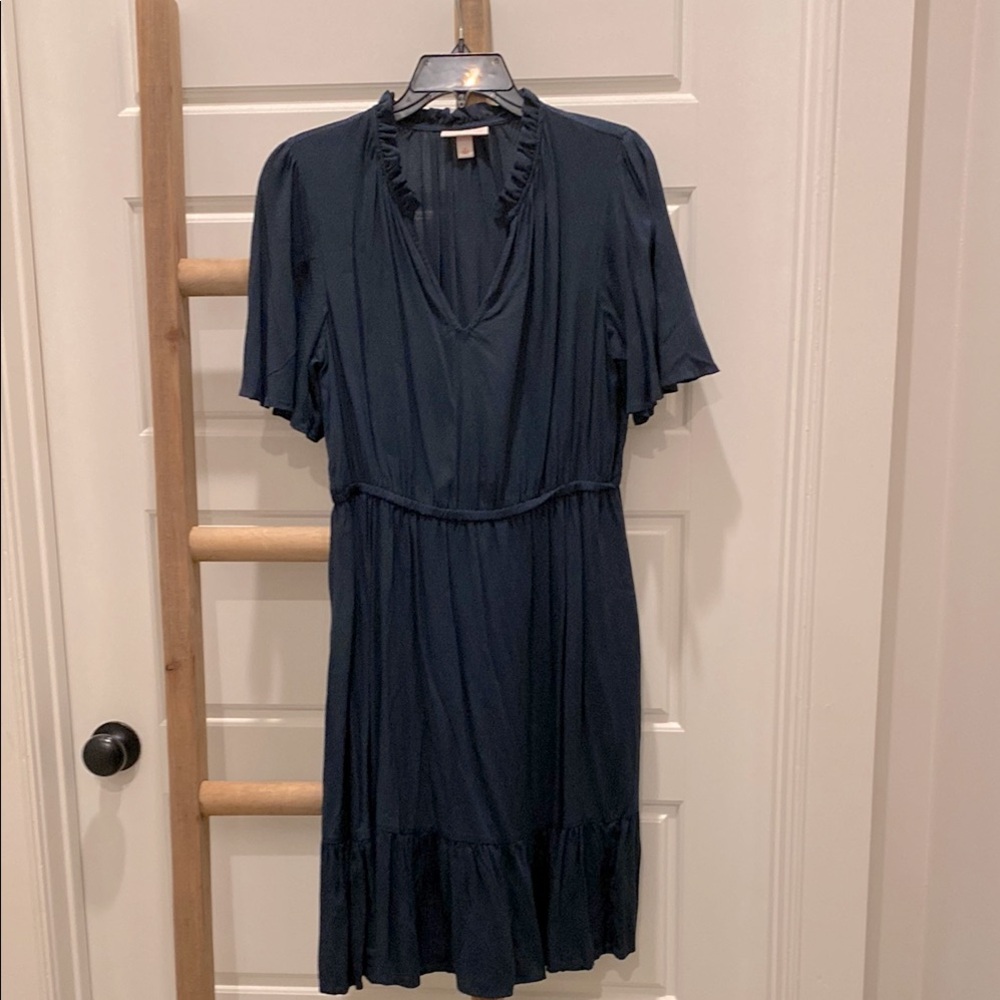 Elegant Dark Blue/Green Dress